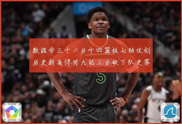 数据帝三十六分十四篮板七助攻创历史新高悍将九记三分砍下队史第成长观察